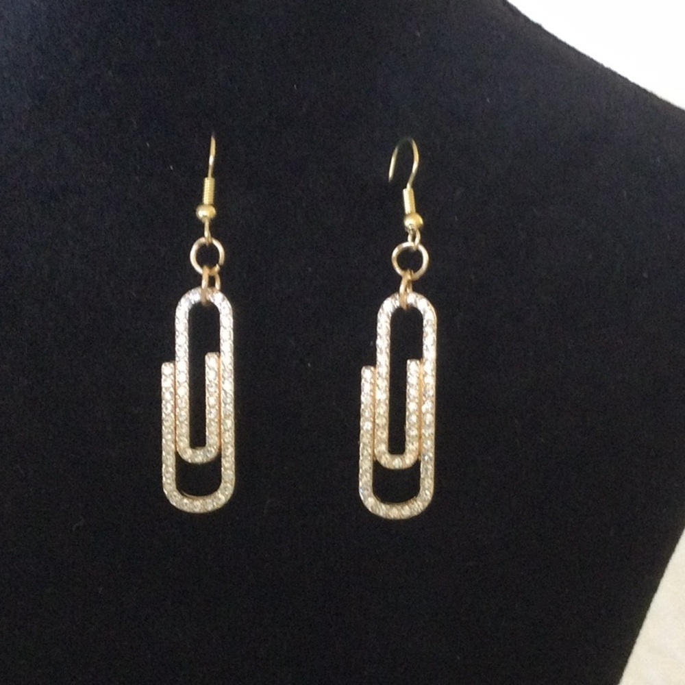 Ardene Gold and Silver Geometric Earrings
